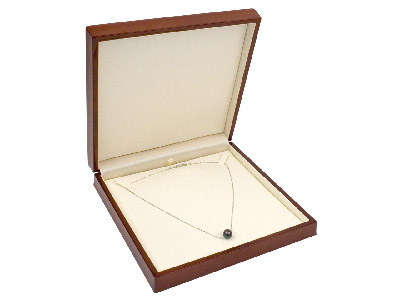 Caja-Para-Collares,-Madera-Color---Caoba