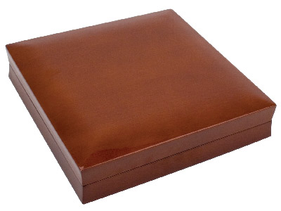 Caja De Madera Para Collar, Color Caoba - Imagen Estandar - 3