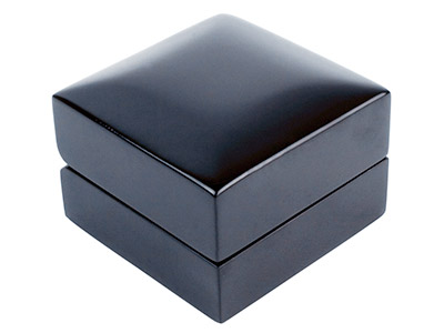 Caja De Madera Negra Para Anillo - Imagen Estandar - 3