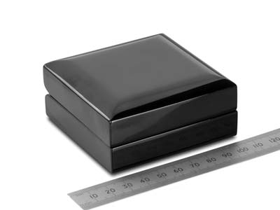 Caja Para Colgante O Pendientes Colgantes, Madera Negra - Imagen Estandar - 3