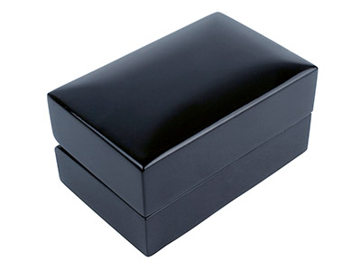 Caja De Madera Negra Para Dos Anillos - Imagen Estandar - 3