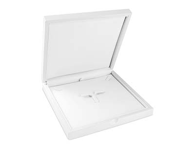 White Wooden Necklace Box - Imagen Estandar - 1