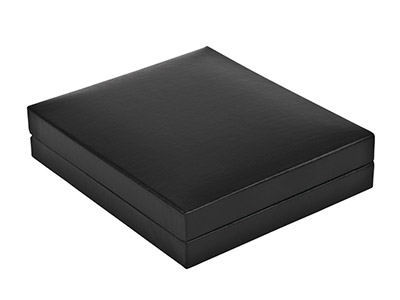 Estuche Para Colgante, Especial Para Envío, Piel Sint{tica Negra - Imagen Estandar - 2