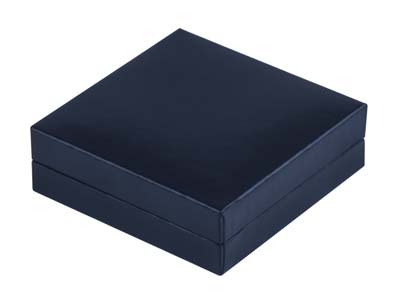 Caja Para Pendientes, Envío Especial, Sint{tico Azul Marino - Imagen Estandar - 2