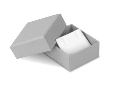 Caja Para Pendientes, Goma Gris - Imagen Estandar - 1