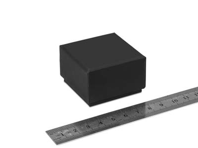 Caja Para Anillos, Acabado Goma Negro - Imagen Estandar - 3