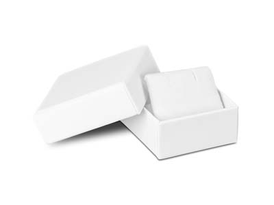 Caja Para Pendientes, Goma Blanca - Imagen Estandar - 1