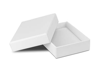 Caja De Colgante De Cartn Blanco De Tacto Suave