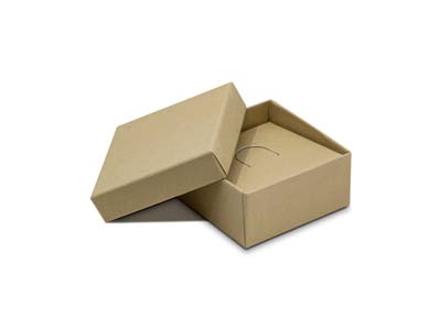 Kraft Recycled Paper Ring Box - Imagen Estandar - 1