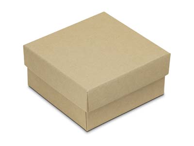 Kraft Recycled Paper Ring Box - Imagen Estandar - 2
