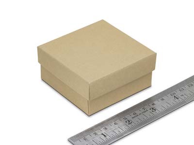Kraft Recycled Paper Ring Box - Imagen Estandar - 3