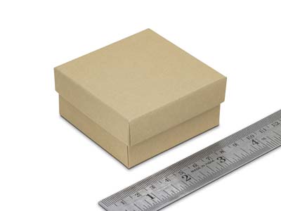 Caja Para Anillos, Papel Kraft Reciclado - Imagen Estandar - 3