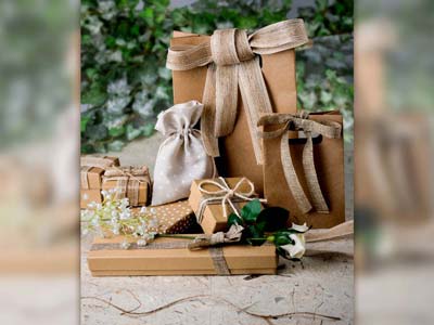 Caja Para Anillos, Papel Kraft Reciclado - Imagen Estandar - 5