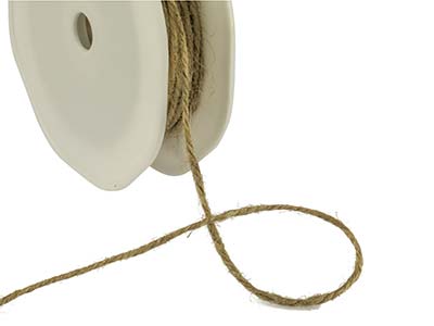 Cordón De Yute Natural 2mm 20 Metros - Imagen Estandar - 2