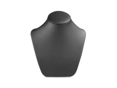 Expositor De Collares, Busto Pequeño, Piel Sinttica Negra