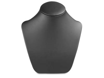 Expositor De Collares, Busto Modelomediano, Piel Sinttica Negra