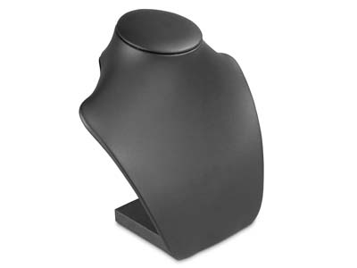 Expositor De Collares, Busto Modelomediano, Piel Sint{tica Negra - Imagen Estandar - 2