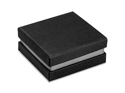 Caja Universal Pequeña Metalizada Negra Y Plateada - Imagen Estandar - 2
