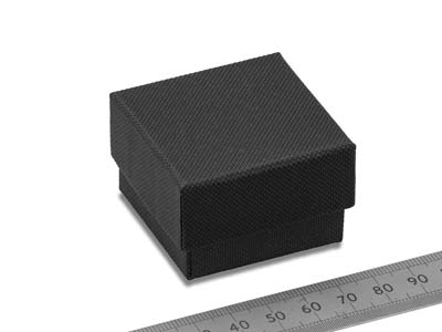 Caja Para Anillos, Cartón Negro Mate - Imagen Estandar - 4