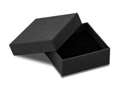 Caja Universal Mediana De Cartn Negro Mate