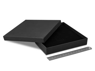 Caja Para Collar, Cartón Negro Mate - Imagen Estandar - 3