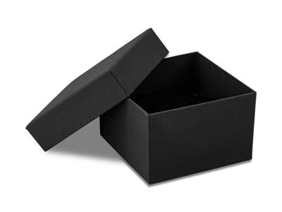 Caja Para Reloj O Pulsera Rígida, Cartón Negro Mate - Imagen Estandar - 1