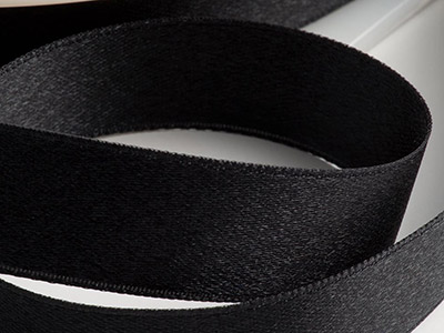 Cinta De Raso Negra 3 mm 50 Metros - Imagen Estandar - 1