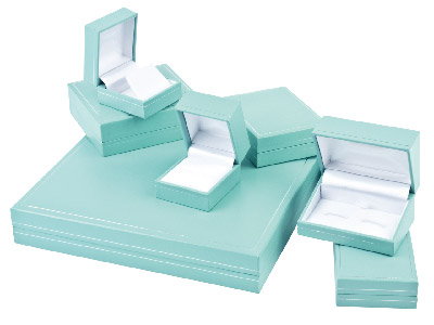 Estuche Para Anillos, Piel Sint{tica Color Verde Menta - Imagen Estandar - 3