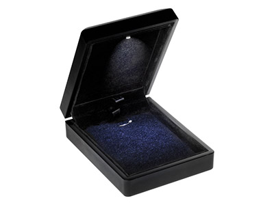 Estuche Para Colgante De Collar Conluz Led, Polipiel Negra - Imagen Estandar - 1
