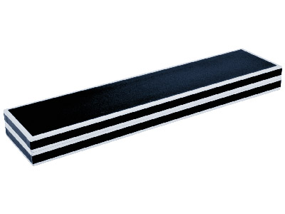 Estuche Para Pulseras, Cartón Brillante Negro Y Blanco. - Imagen Estandar - 2
