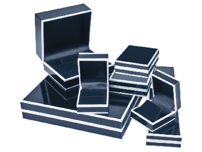 Estuche Para Pulseras, Cartón Brillante Negro Y Blanco. - Imagen Estandar - 3