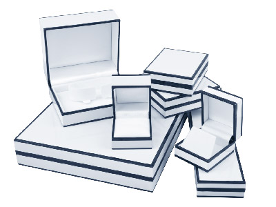 Caja Para Pulsera De Color Blanco Monocromático - Imagen Estandar - 3