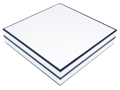 Caja Para Gargantilla De Color Blanco Monocromático - Imagen Estandar - 2