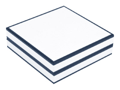 Estuche Universal, Caja Negro Y Blanco Brillante. - Imagen Estandar - 2