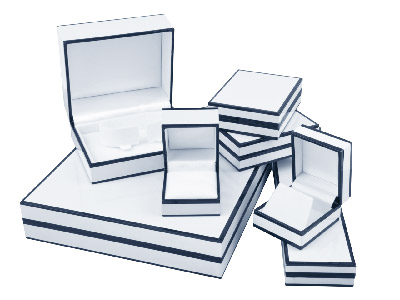 Estuche Universal, Caja Negro Y Blanco Brillante. - Imagen Estandar - 3