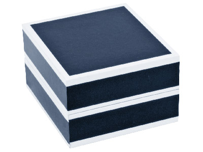 Caja Para Pendientes, Cartón Brillante Blanco Y Negro. - Imagen Estandar - 2
