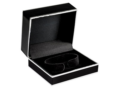 Caja-Para-Pulseras,-Cartón-Negro-Y-Pl...