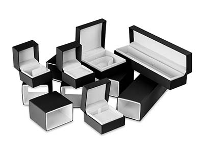 Black Soft Touch Earring Box - Imagen Estandar - 5