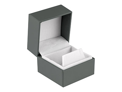 Grey Soft Touch Earring Box - Imagen Estandar - 1