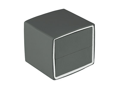 Grey Soft Touch Earring Box - Imagen Estandar - 3