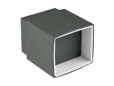 Grey Soft Touch Earring Box - Imagen Estandar - 4