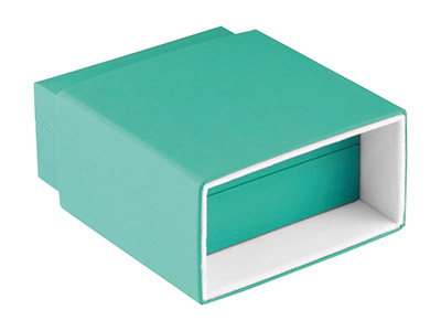 Green Soft Touch Watch/bangle Box - Imagen Estandar - 4