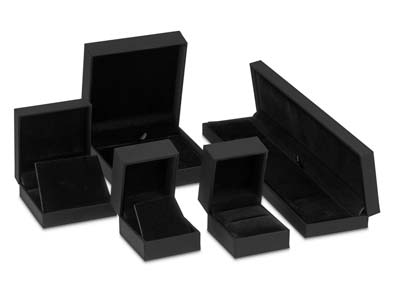 Black Soft Touch Ring Box - Imagen Estandar - 5