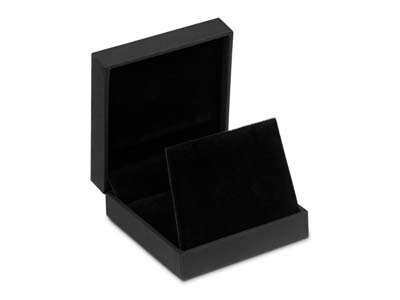 Black Soft Touch Pendant/drop E/ring Box - Imagen Estandar - 1