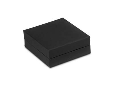 Black Soft Touch Pendant/drop E/ring Box - Imagen Estandar - 2