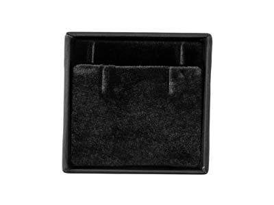 Black Soft Touch Pendant/drop E/ring Box - Imagen Estandar - 4