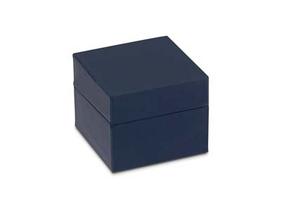 Premium Blue Soft Touch Ring Box - Imagen Estandar - 2