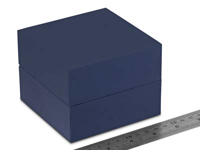 Premium Blue Soft Touch Bangle Box - Imagen Estandar - 3