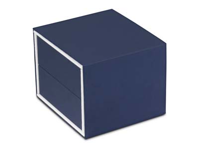 Premium Blue Soft Touch Bangle Box - Imagen Estandar - 4