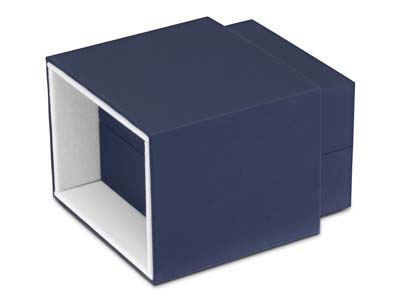 Premium Blue Soft Touch Bangle Box - Imagen Estandar - 5